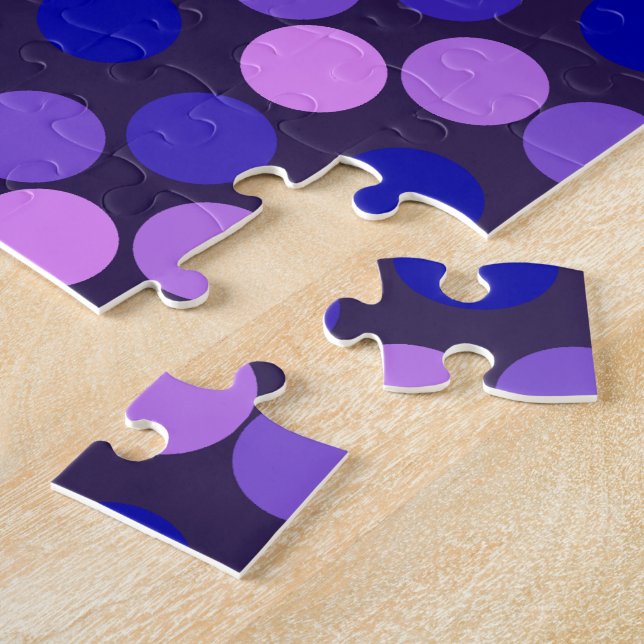Ver pontos roxo e QUEBRA-CABEÇA de JIGSAW rosa (Lateral)