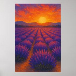 Verão 3, Sunset over Lavanda, Impressão sazonal