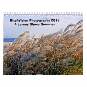 Verão da costa do jérsei de 2012 calendários