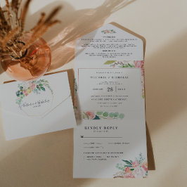 Verão de Blushing | Watercolor Floral Wedding