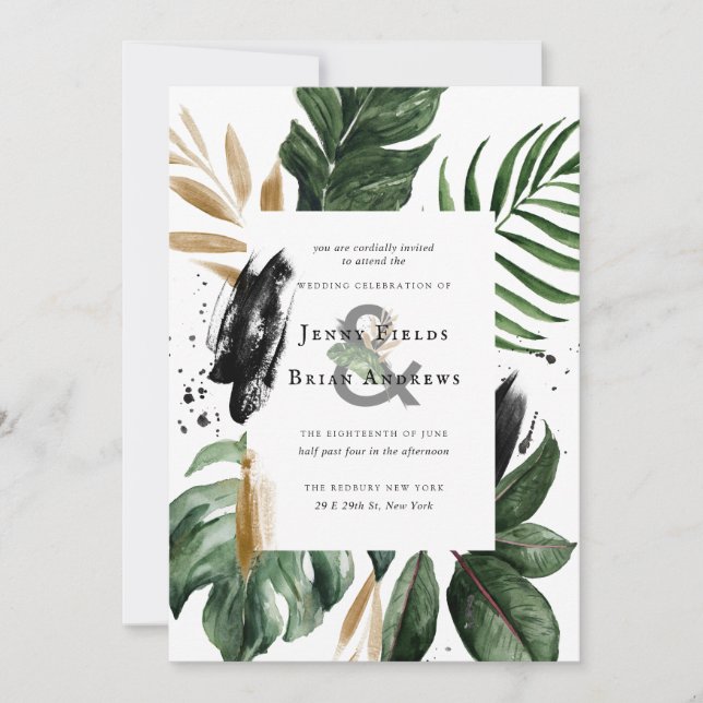 Verão Glamouroso Verdejante | Casamento Botânico B (Frente)