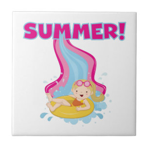 Verão louro da menina