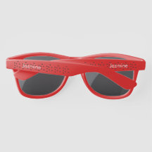 Verão Melancia Monograma Tropical Nome Vermelho