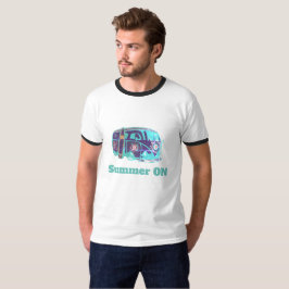 Verão na Camisa Básica de Ringer Masculina do Hipp
