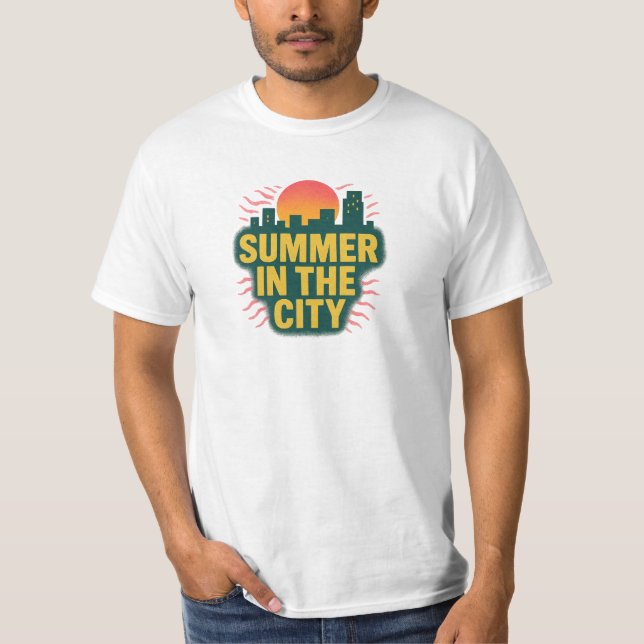 Verão Na Cidade De Design De Camisas (Frente)
