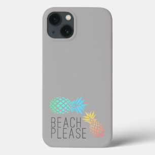 verão na moda "praia por favor", abacaxi colorido