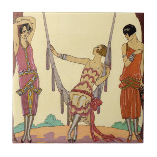 Verão no azulejo do art deco de France