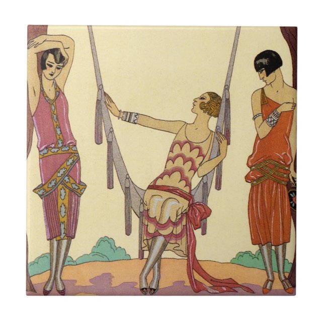 Verão no azulejo do art deco de France (Frente)