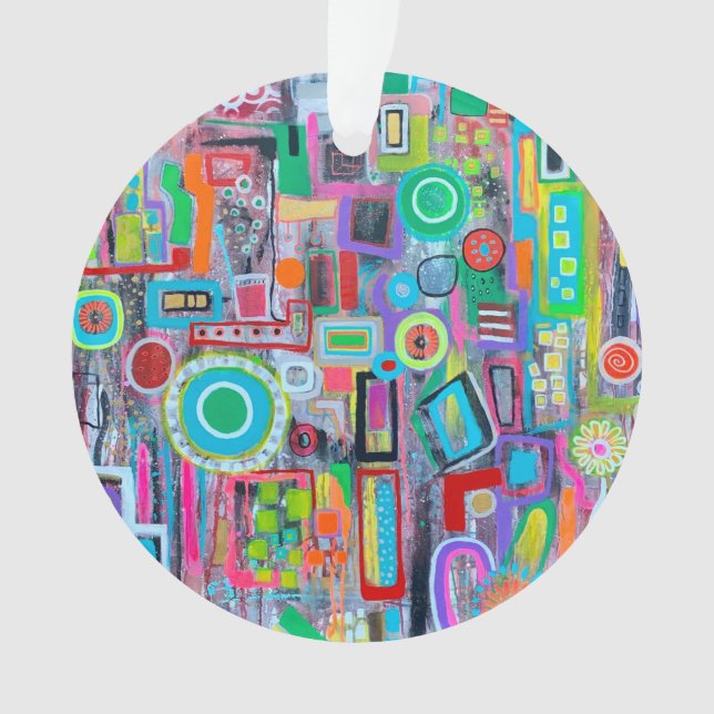 Verão no Ornamento Acrílico da Cidade (Frente)