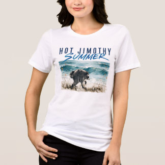 Verão Quente Jimothy Raccoon Praia Vintage Engraça
