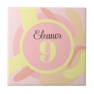 Verão Rosa Amarelo Creme Moderno Personalizado