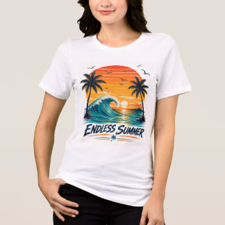Verão Sem Fim | Pôr do Sol Tropical Retrô na Praia