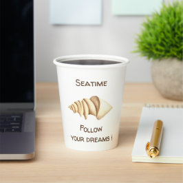 Verão Siga seus sonhos Shell Romântico Fofo Pape