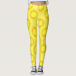 Verão Sol Amarelo Amarelo Sol Soa Leggings Sunny D<br><div class="desc">As leggings apresentam um marcador original ilustrativo de um sol brilhante amarelo de verão.</div>