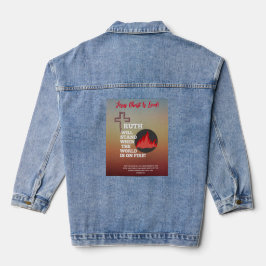 Verdade vai aguentar Jaqueta de Denim