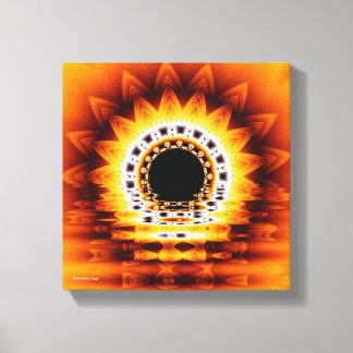 Verdadeira Canvas de Arte Moderna Fractal Sunrise