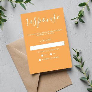 Verdadeira Simplicidade 1 RSVP de Casamento Minima