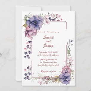 Verdadeiros Sonhos Florais: Convite De Casamento