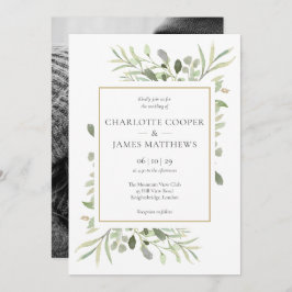 Verde Botânico Deixa Foto Convite para Casamento