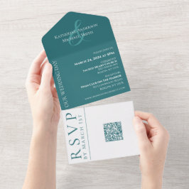 Verde-Casamento Simples Moderno -