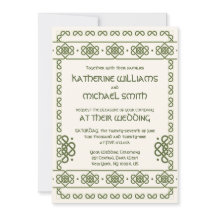 Verde Celta Conhece Convites De Casamento