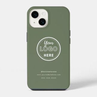 Verde com imagem minimalista de marca profissional