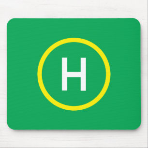 Verde contínuo de Mousepad do heliporto