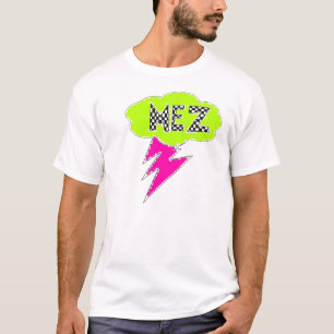 Verde da camisa do relâmpago de Mez, preto,