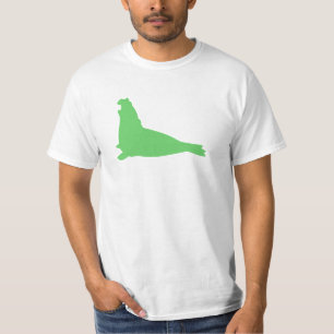 Verde da camisa do selo de elefante