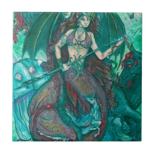 Verde da cerceta do mar do oceano do unicórnio da