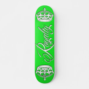 Verde da plataforma do skate dos direitos