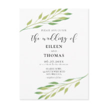 Verde-d'água deixa convite para casamento