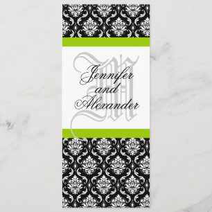 Verde de Convite para Casamento de Monograma