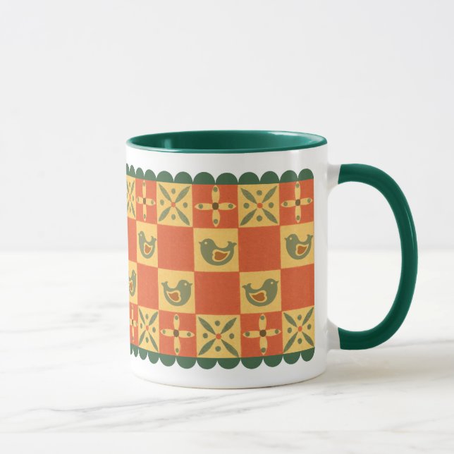 Verde de marcha da caneca dos pássaros (Direita)