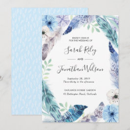 Verde deixa ouro Terrarium Convite para casamento