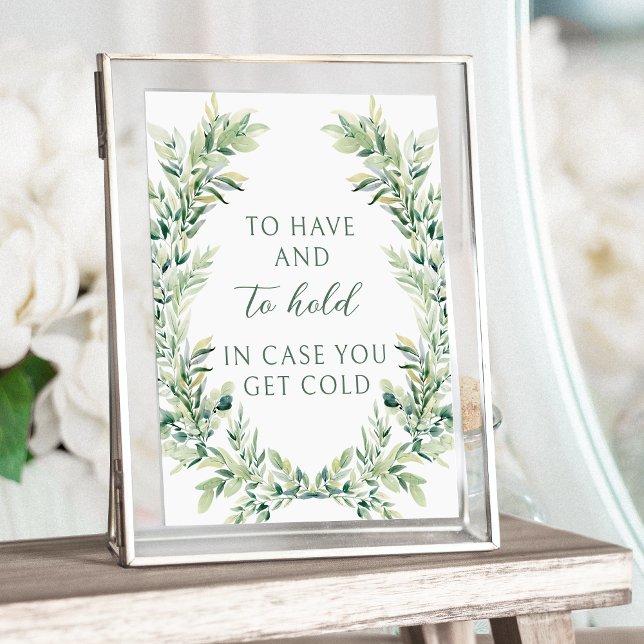 Verde deixa verde boho Poster do cobertor do casam (Criador carregado)