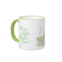 Verde do design da caneca do bule da flor