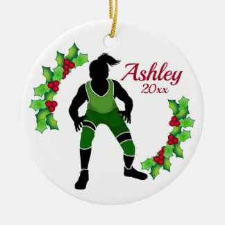 Verde do Enfeites de natal de Luta personalizado