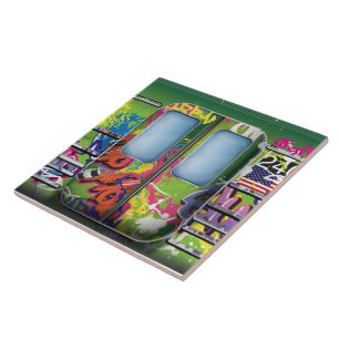 Verde do metro dos grafites