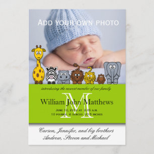 Verde dos animais da selva dos anúncios do