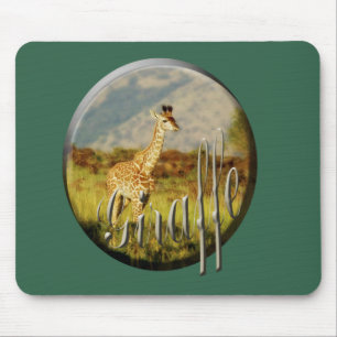 Verde dos mousepads do safari dos animais