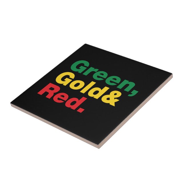 Verde, Dourado e Vermelho. (Lateral)