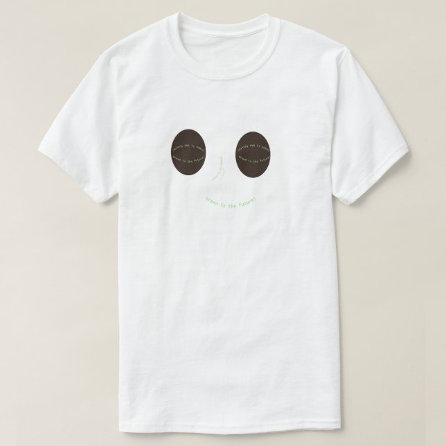 Verde é a futura camiseta (Frente do Design)