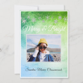 Verde e Azul Metálico Mínimo Moderno Simples