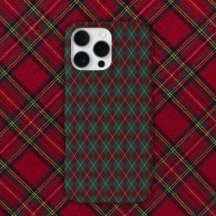 Verde e Burgundy Argyle Natal Férias
