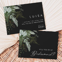 Verde e negro Dourado | Cartão de Proposta Bridesm
