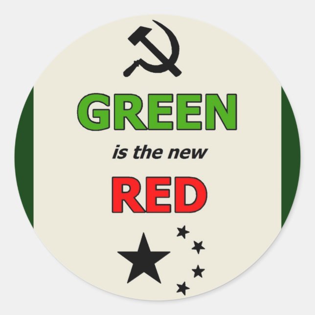 Verde é o novo adesivo Vermelho (Frente)