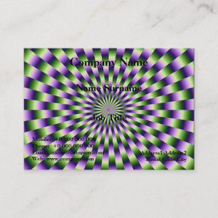 Verde e roxo liga o cartão de visita carnudo