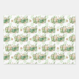 VERDE E TAN BEVERAGENS E ROSQUINHAS IRLANDESAS