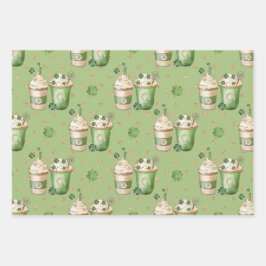 VERDE E TAN BEVERAGENS E ROSQUINHAS IRLANDESAS